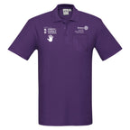 Men’s Polo With Pocket – White Print