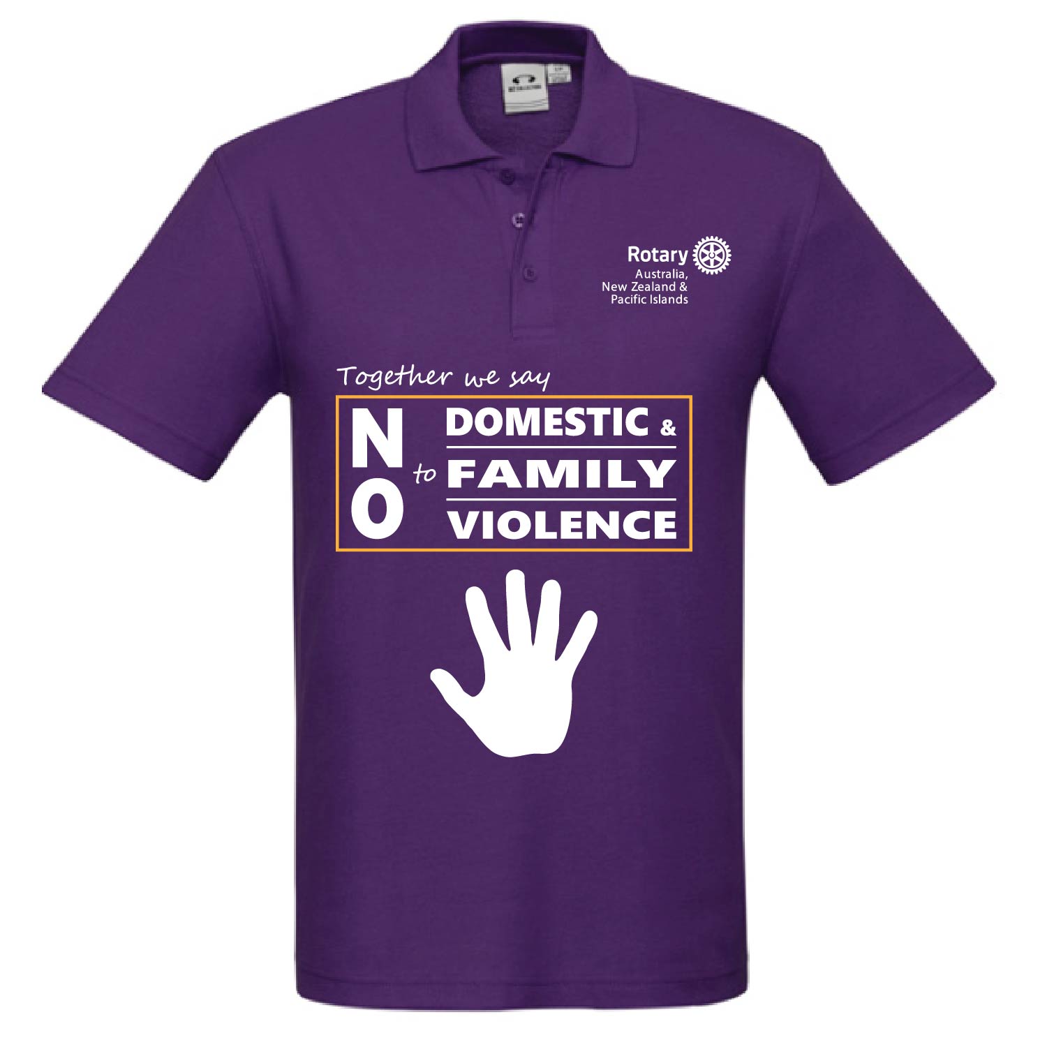Polo – Large Front White Print