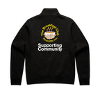 Breakfast Club Volunteers Stencil Half Zip Crew