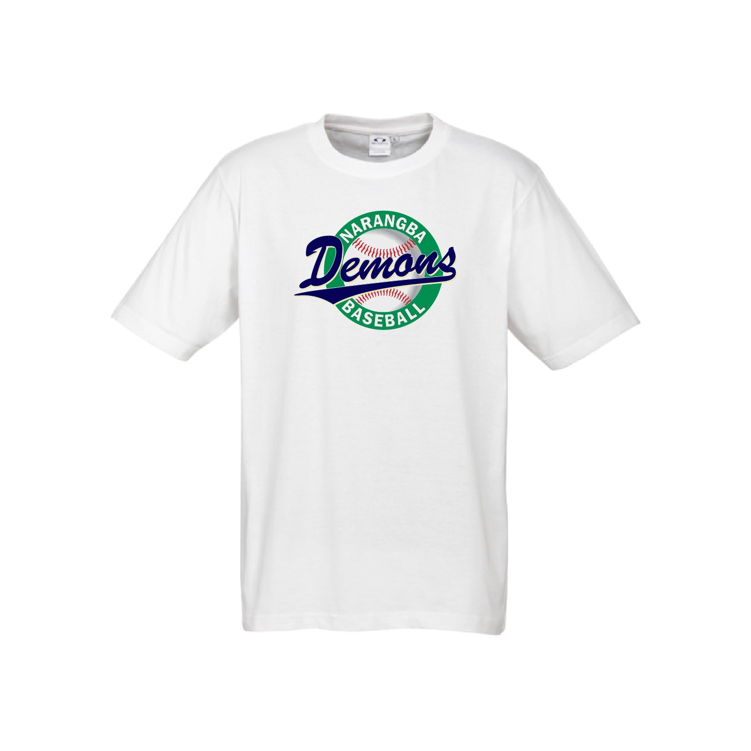 Demons Kids Ice White Tee Logo Print