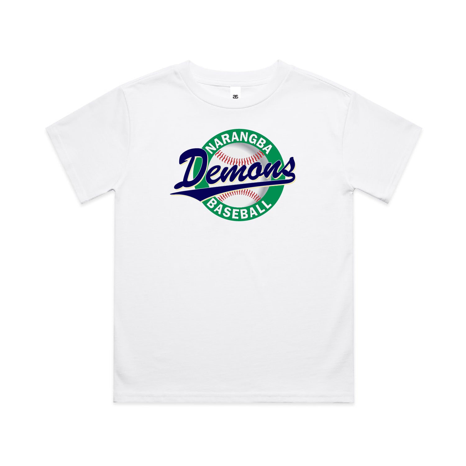 Demons Kids Classic Logo White Tee