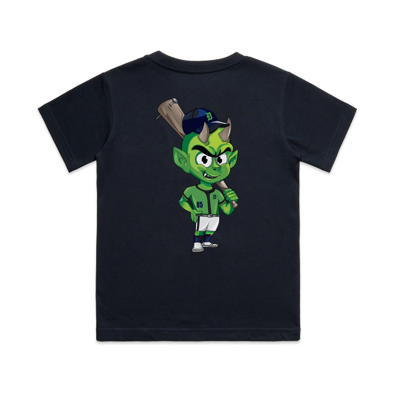 Demons Kids Classic Mascot Navy Tee